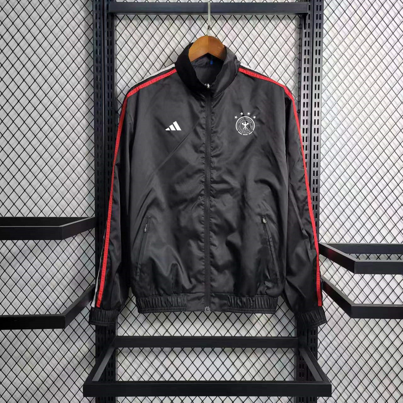 AAA Quality Germany 23/24 Reversible Wind Coat - Black/Red